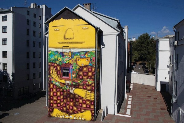 Os Gemeos Mural for Vulica Brasil Festival
