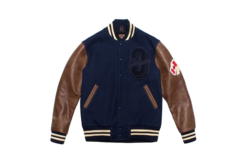 Drake OVO Varsity Jacket Brown Navy Roots 
