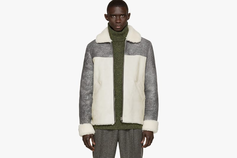 Pigalle 2015 Fall/Winter Grey Shearling Bomber