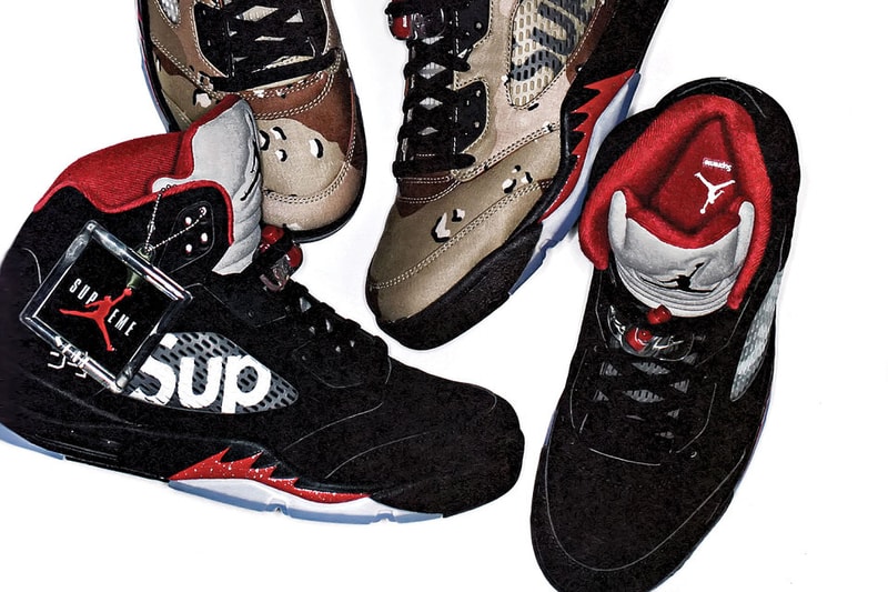 Supreme x Air Jordan 5 via SHOES MASTER