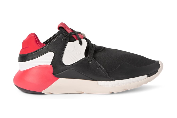 Y-3 Boost QR Leather and Neoprene Sneakers