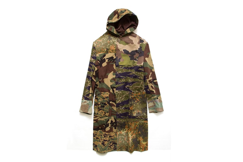 Yohji Yamamoto Camouflage Hooded Coat