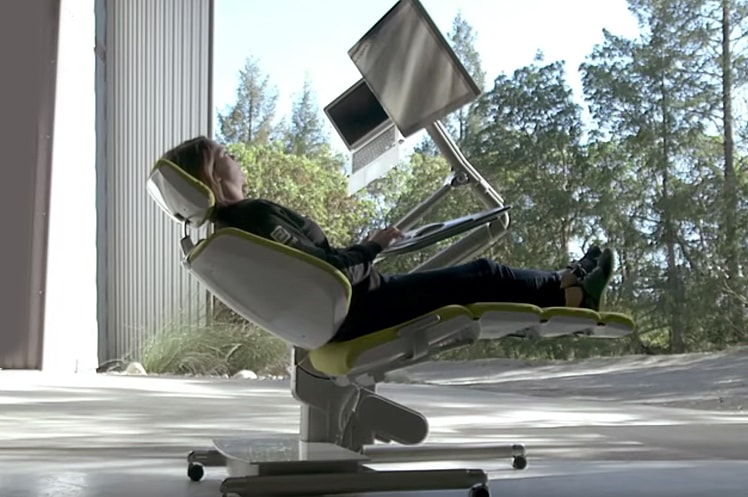 The Desk That Lets You Work While Lying Down