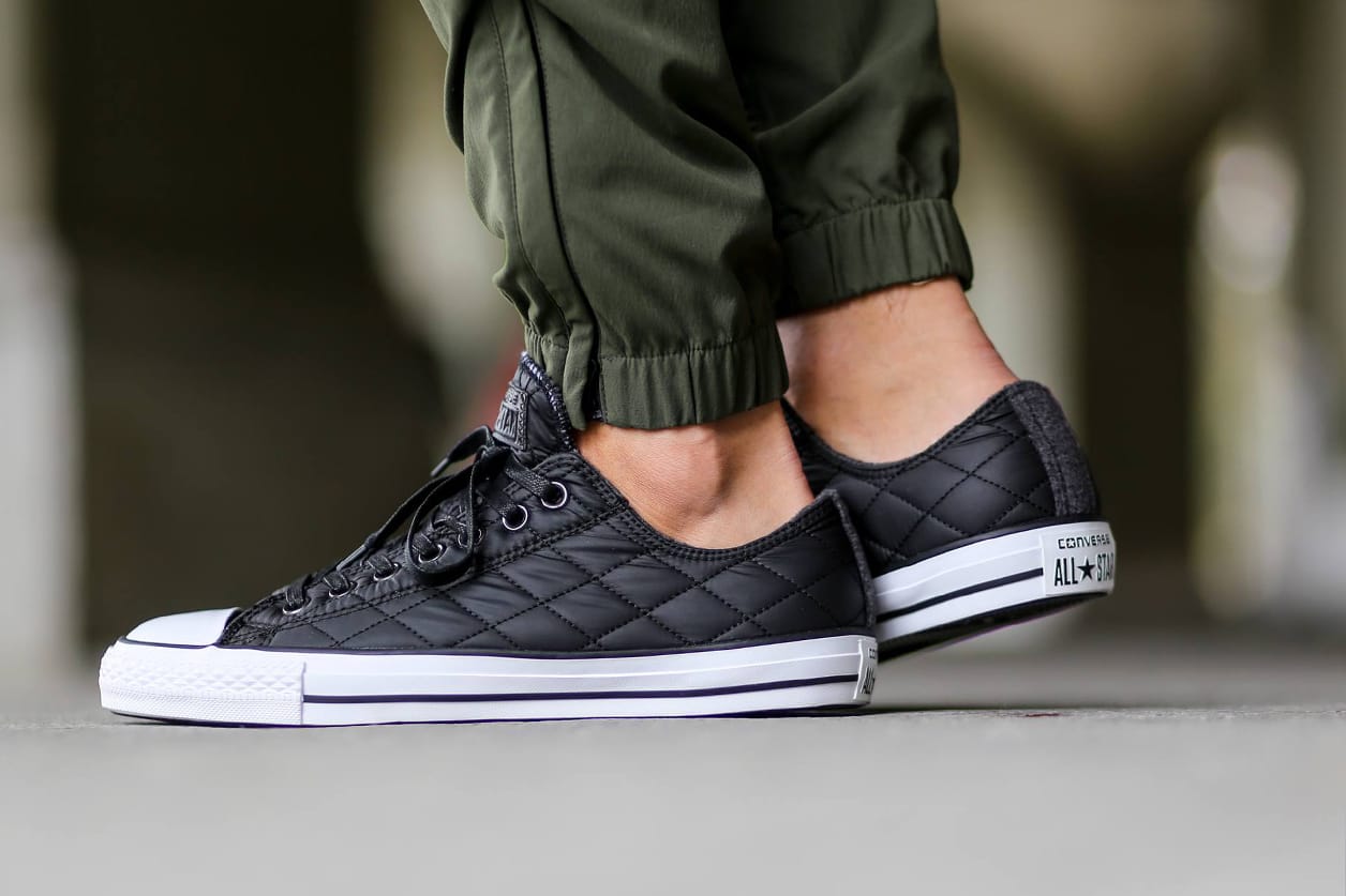 converse quilted navy