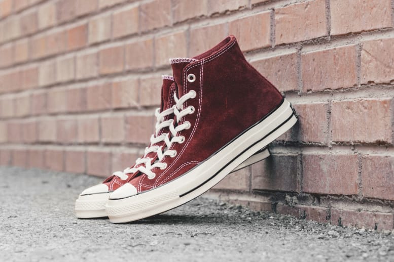 burgundy red converse