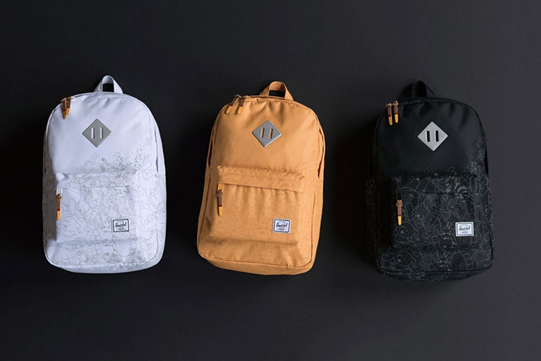 herschel backpack hypebeast Heritage Front compartment with internal mesh organizers Disney Herschel Supply Bags Collection