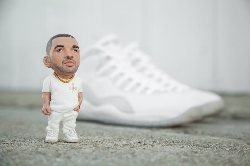 BAIT and Plastic Cell Create a Hand Painted Drake Sculpture for OVO x Jordan Special Release Tee