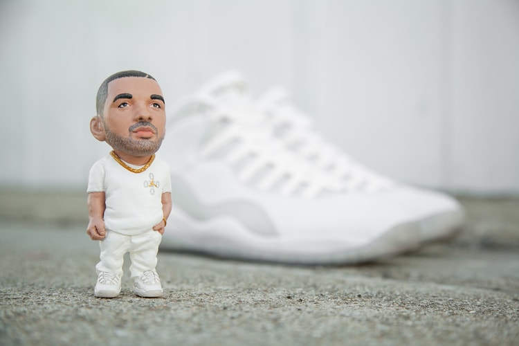 BAIT and Plastic Cell Create a Hand Painted Drake Sculpture for OVO x Jordan Special Release Tee