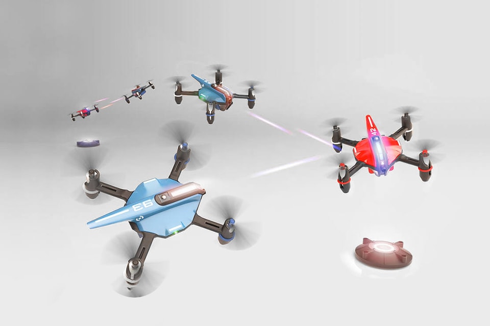 Drone'n'Base Create Real Life Mario Kart Battle Game