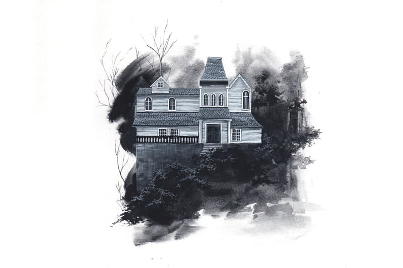 Horror Halloween Houses Illustrations