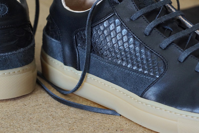 JBF Customs Terrazzo Low Black Python