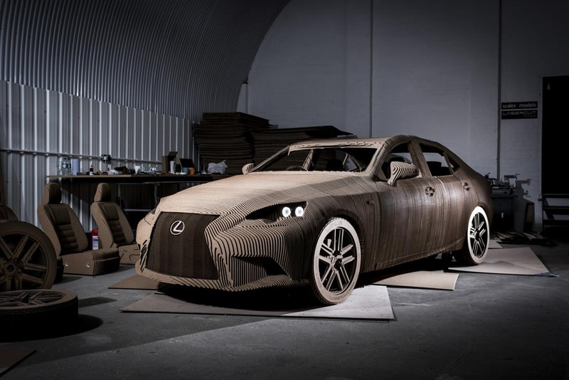 Lexus Origami Cardboard Car