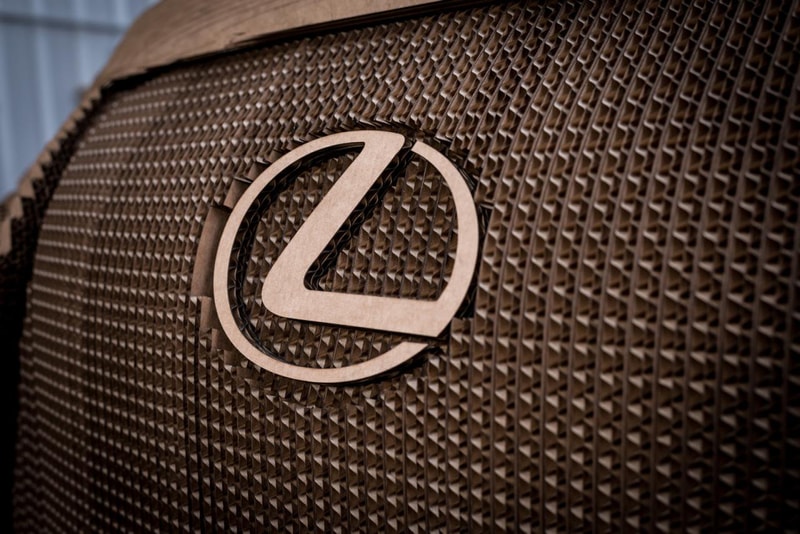 Lexus Origami Cardboard Car