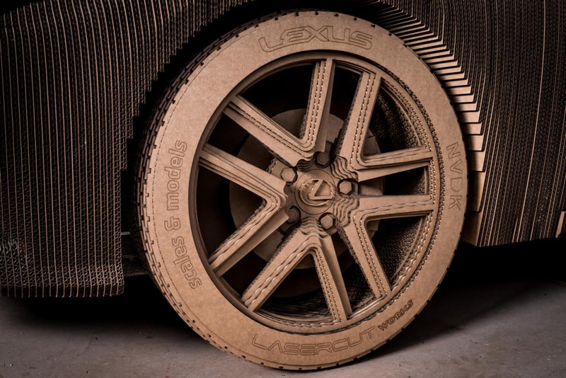 Lexus Origami Cardboard Car