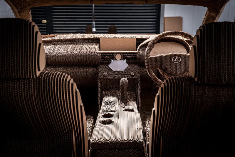 Lexus Origami Cardboard Car
