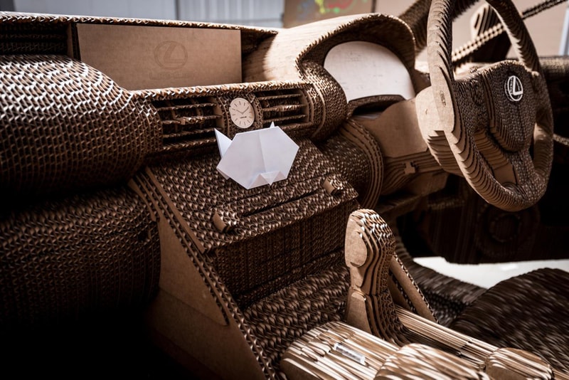 Lexus Origami Cardboard Car