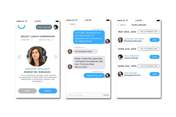 Never Eat Alone Again, New App Helps People Find Colleagues for Lunch