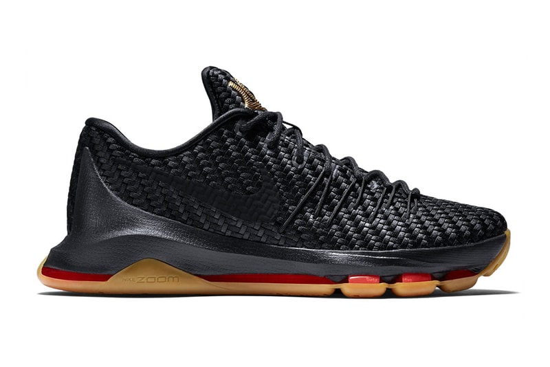 Nike KD 8 Black Gold Woven Sneaker