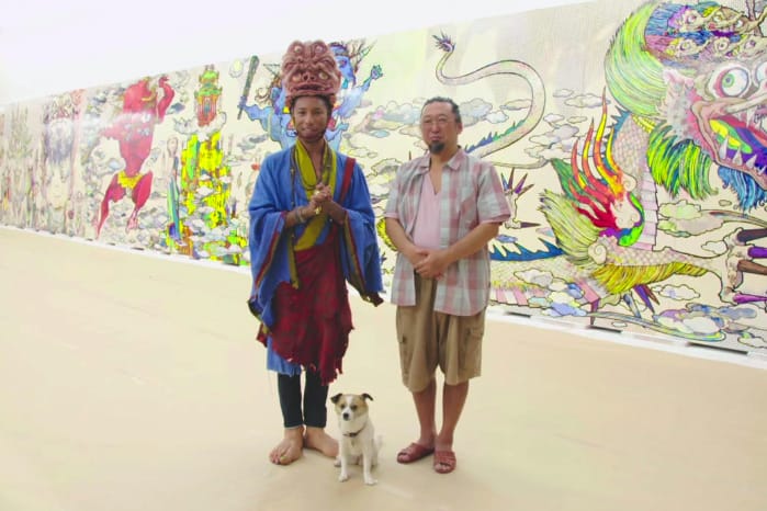 Pharrell Visits Takashi Murakami's Studio