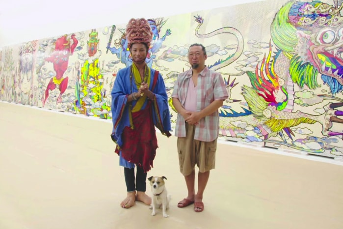 Pharrell Visits Takashi Murakami's Studio