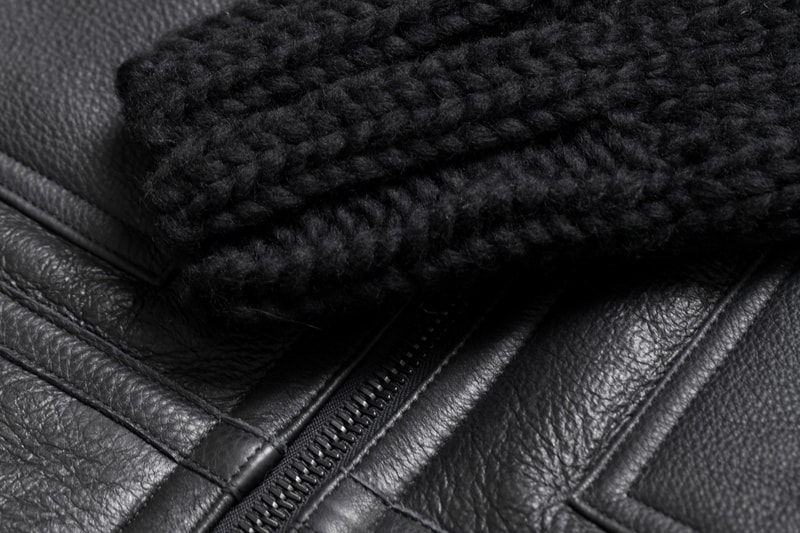 wings+horns Shearling Aviator Jacket