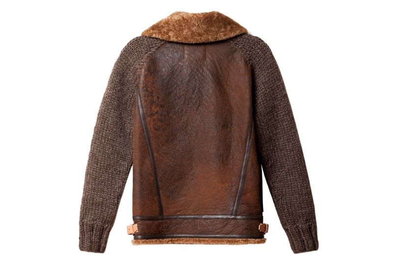 wings+horns Shearling Aviator Jacket