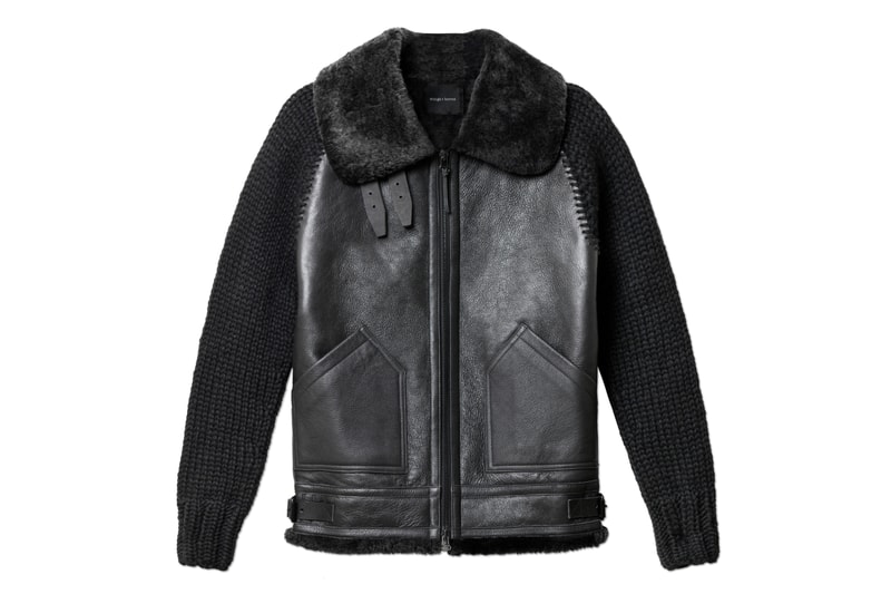 wings+horns Shearling Aviator Jacket