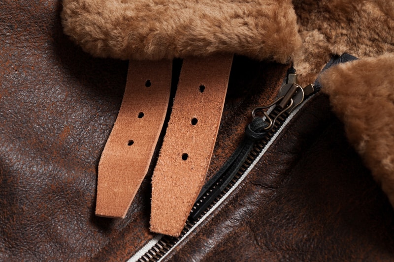 wings+horns Shearling Aviator Jacket