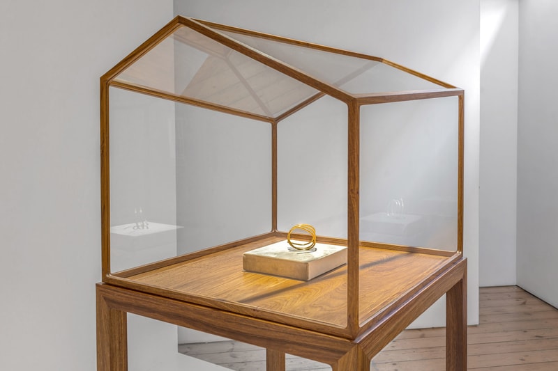 Ai Weiwei Rebar in Gold Elisabetta Cipriani Gallery