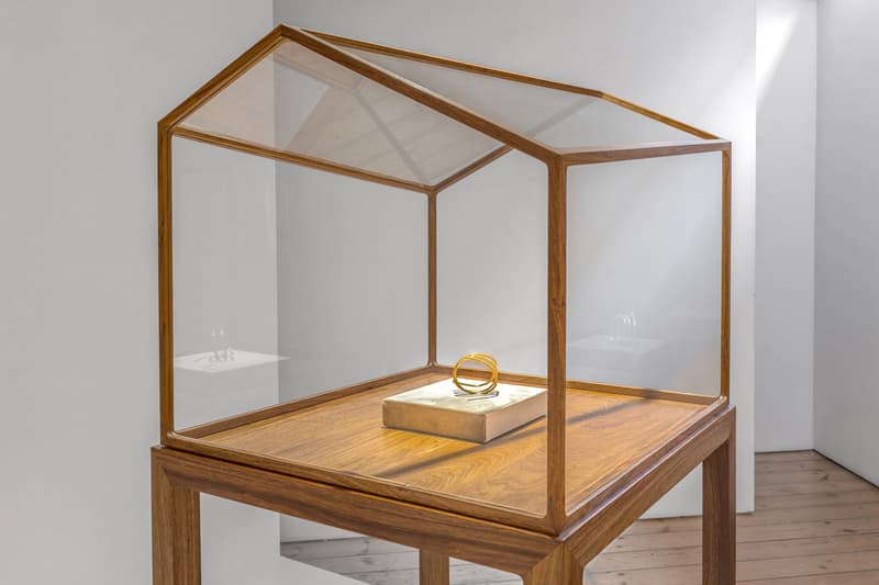 Ai Weiwei Rebar in Gold Elisabetta Cipriani Gallery