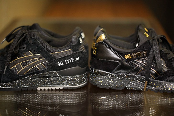 atmos x Asics GEL-LYTE V Black/Gold