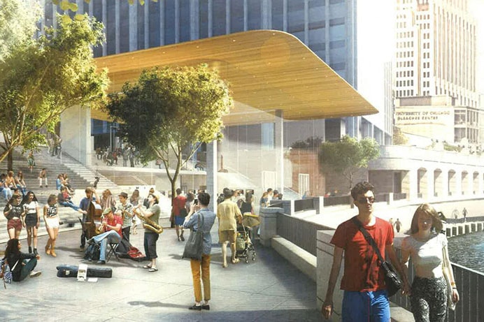 Take a Sneak Peek at Chicago's Upcoming Riverfront Apple Store