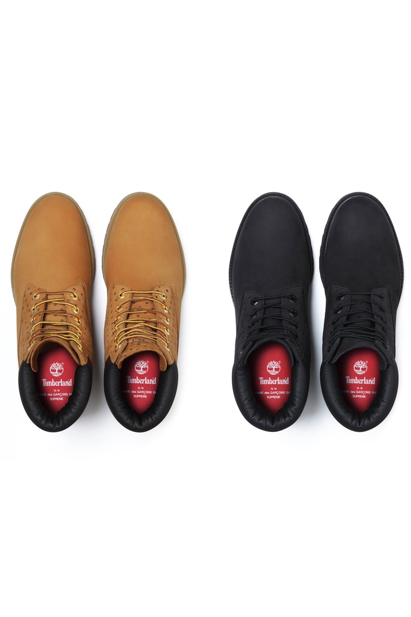 COMME des GARCONS SHIRT Supreme Timberland Boots