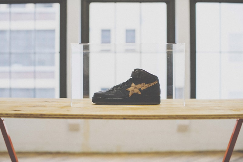 Nike Air Force 1 Gucci BAPE Heron Preston Street Sweepers Sneakers