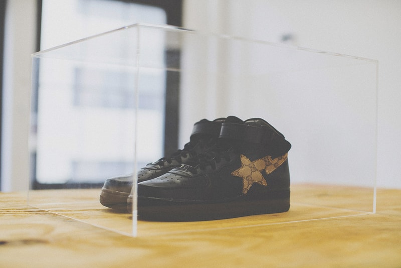 Nike Air Force 1 Gucci BAPE Heron Preston Street Sweepers Sneakers