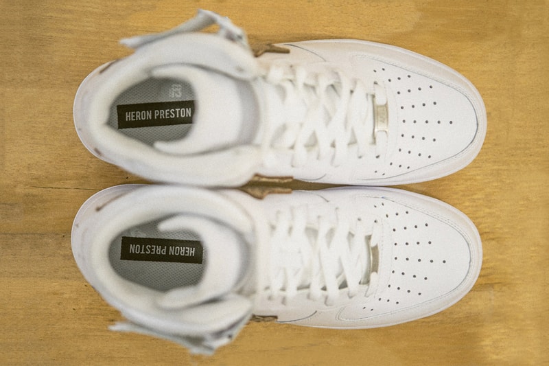 Nike Air Force 1 Gucci BAPE Heron Preston Street Sweepers Sneakers