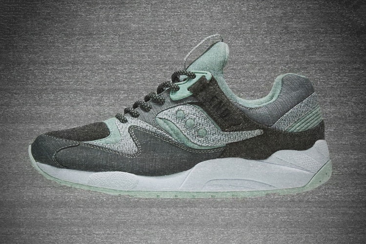 END. x Saucony Grid 9000 "WHITE/NOISE"