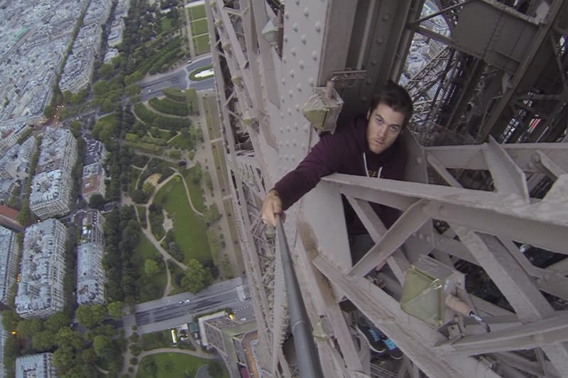James Kingston Films His Daring Free-Climb of the Eiffel Tower