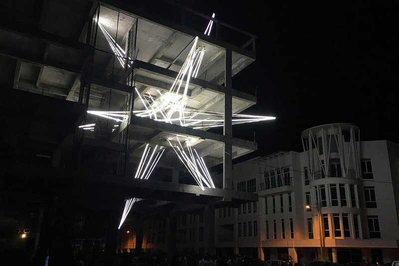 LED Star installation by Jun Ong