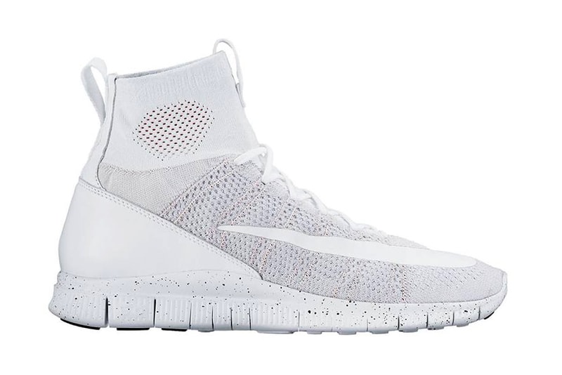 Nike Free Flyknit Mercurial Superfly All White Sneaker