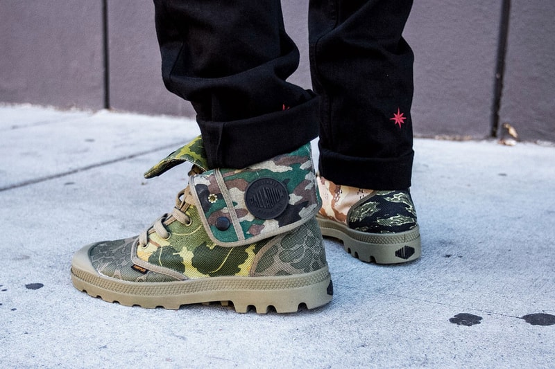 SSUR*PLUS x Palladium Camouflage Boots