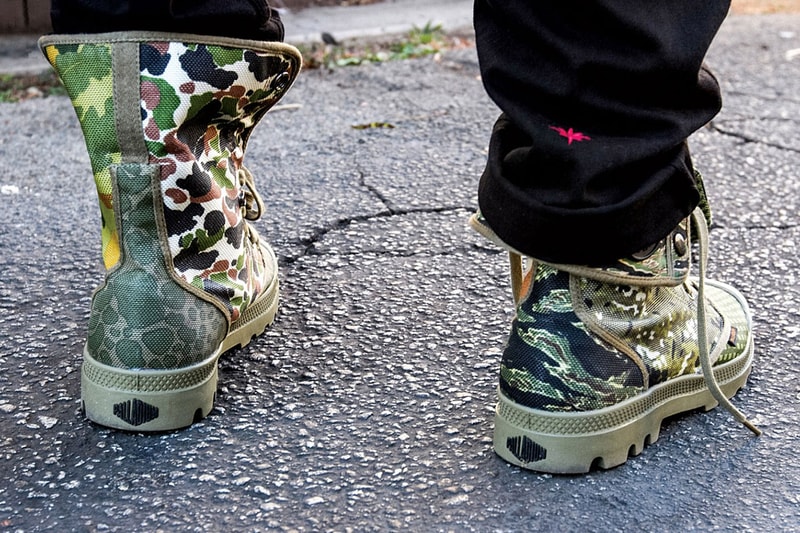 SSUR*PLUS x Palladium Camouflage Boots