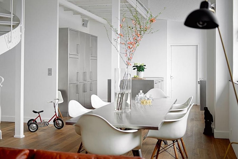 Paris Apartment Stainless Steel Kitchen 