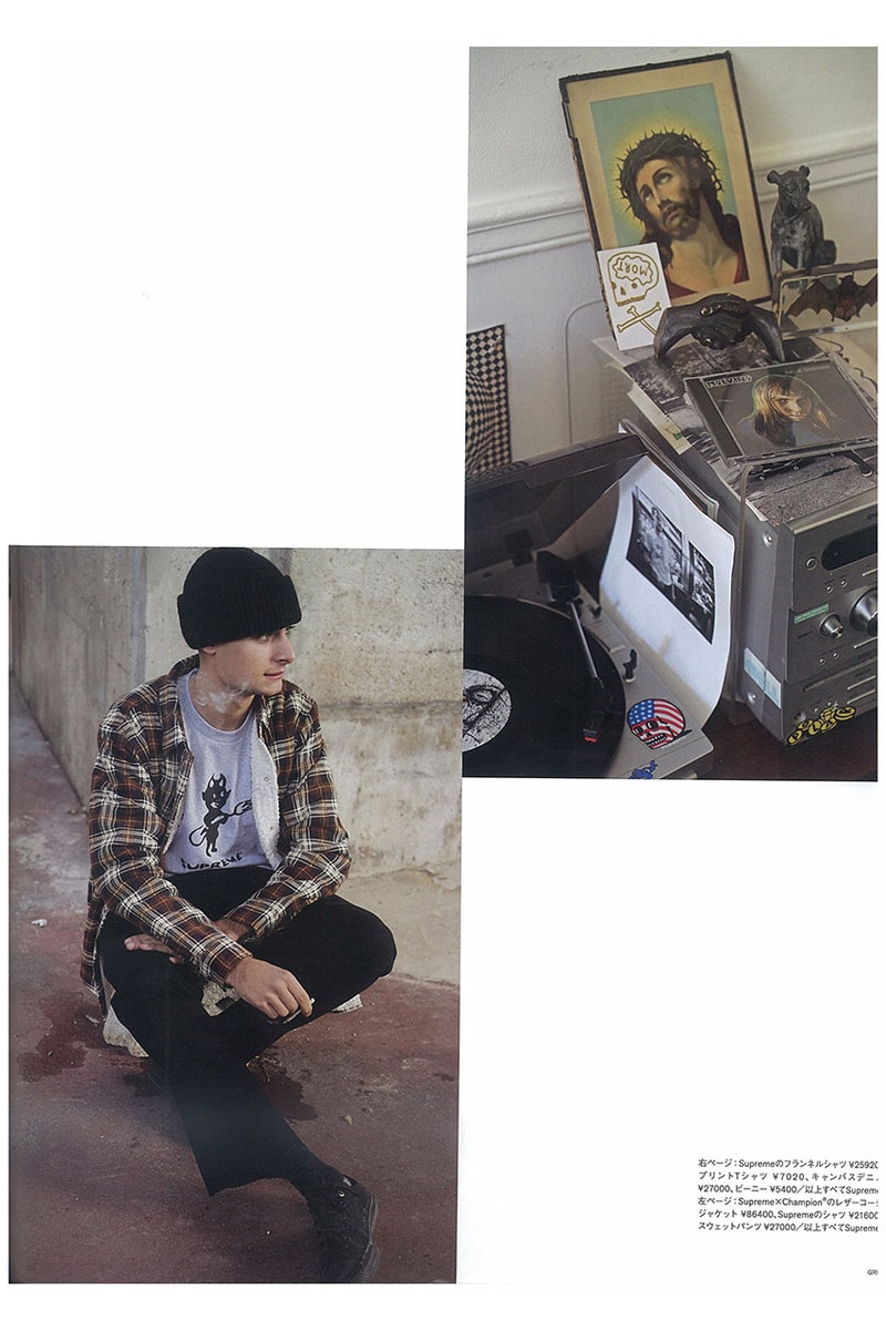 Supreme 2015 Fall/Winter Editorial by Gosha Rubchinskiy for 'GRIND' Magazine