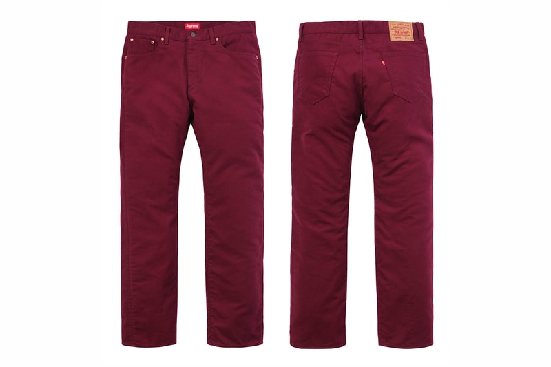 Supreme  Levis 2015 Fall Winter Collection