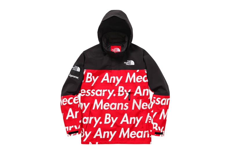 supreme north face any means necessary