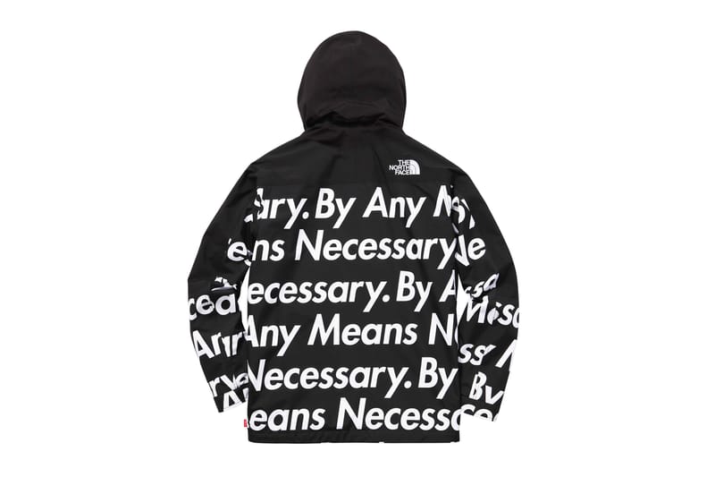 by any means necessary supreme north face