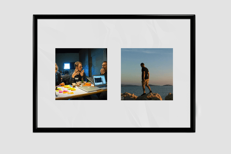 Tinder and LinkedIn Profile Pictures Side by Side