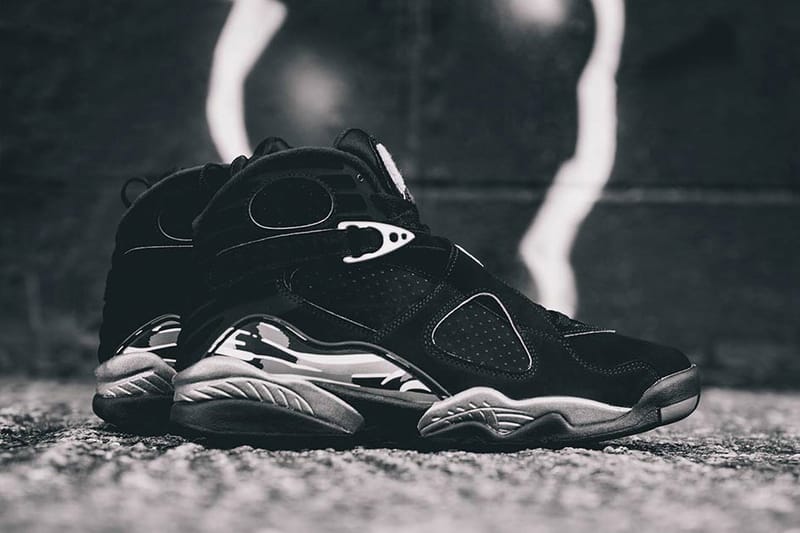 jordan 8 chrome on feet