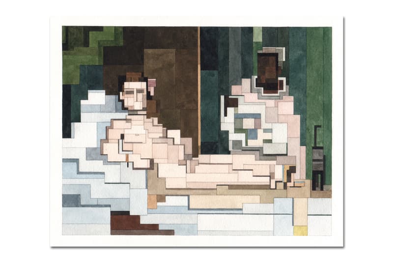 Adam Lister Art History Pixelated Paintings